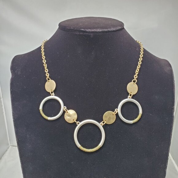 Spring Street by Nordstrom necklace featuring a striking mixed-metal design - Picture 2 of 6